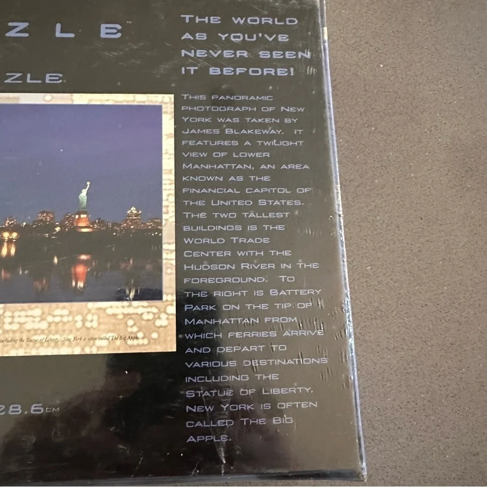 Vintage New York City Skyline Panoramic Puzzle 750 Pieces Unopened